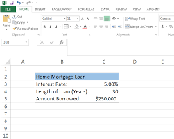 How To Calculate A Monthly Loan Payment In Excel Mortgage