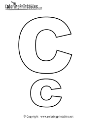 alphabet letter c coloring page a
