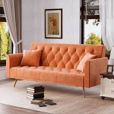 Orange Sleeper Sofas For