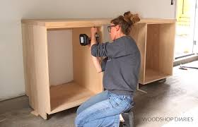 how to build garage cabinets