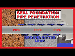 Seal Leaking Pipe Penetration Through
