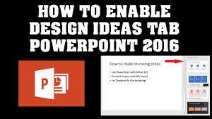 designer tab powerpoint 2016