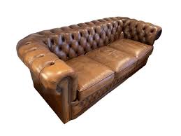 brown chesterfield sofa leather