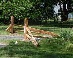 Split rail fence, which is also commonly referred to as post and rail fence, is one of we encourage you, as a homeowner, to join the discussion in the comments section and share your own costs and ideas to help make this page. End Of Driveway Decoration Fence Just Add Some Flowers And Maybe A Boulder With Our Na Driveway Entrance Landscaping Driveway Landscaping Landscaping Entrance