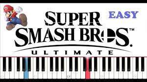 Super Smash Bros Ultimate Main Theme Easy Piano Tutorial