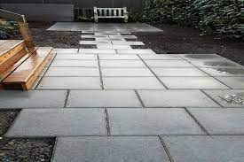 18x18 paving stone slab porch and
