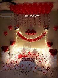 romantic birthday room decoration for