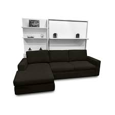 shelf wall bed over sectional sofa