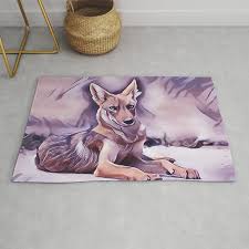 the desert coyote rug by sunleil society6