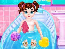 Pou is ready to have bath. Baby Taylor Healthy Life Play Free Online Games At Gamesge