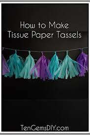 how to make easy diy tissue paper