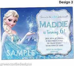 Disney Frozen Invitations Personalized Frozen Party