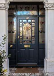 edwardian front door painted dark blue