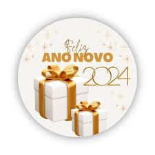 Adesivo Personalizado Feliz Ano Novo 2024 - 3x3cm - Outros itens para  comércio e escritório - Vila Bom Jesus, São José do Rio Preto 1254608608 |  OLX