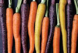Rainbow carrots provide delightful ...
