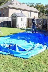 how to an intex pool for winter