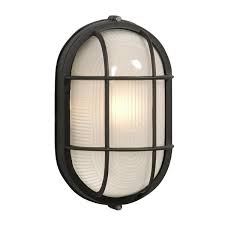 Black Frosted Glass Outdoor Wall Light