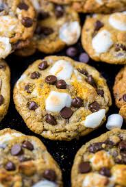 s mores chocolate chip cookies baker