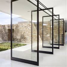 Frameless Pivot Glass Door Frosted