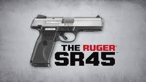 ruger sr45 45acp black centerfire