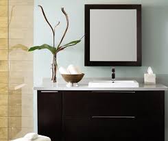 Wall Mounted Bathroom Vanity In Dark