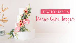 how to make a fl cake topper you
