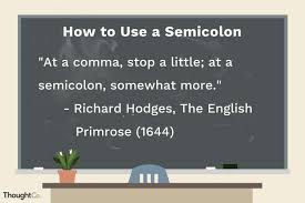 Punctuating With Semicolons Avoiding The Full Stop