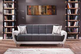 Duru Plato Dark Gray Sofa Bed By Bellona
