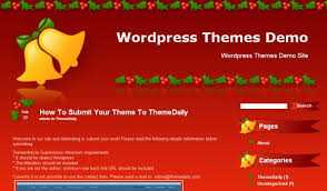 Free Wordpress Red Christmas Party Theme