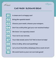 111 catchy car wash slogans lines