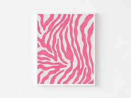 Pink Animal Print Retro Decor