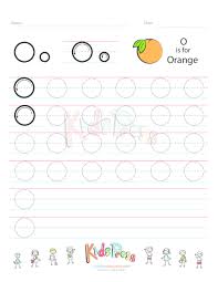 handwriting worksheet letter o