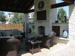 Austin Stone Fireplace Outdoor Living