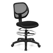 Mesh Drafting Chair With Lumbar Support