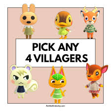 A full list of animal crossing amiibo cards can be found on animal crossing's official website. Pick Any 4 Animal Crossing Amiibo Cards Nfc Acnh Animal Crossing Amiibo Animal Crossing Amiibo Cards Amiibo Cards