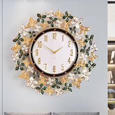 Round Luxury Design Wall Clock Bedroom