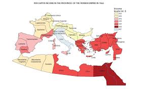 Roman Empire Gdp Per Capita Map Shows That Romans Were