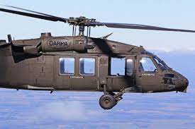 black hawk uncrewed helicopter takes