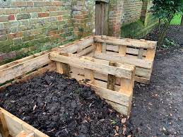Compost Heap With Used Builder Pallets