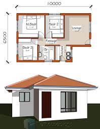 Simple House Plans 3 Room House Plan