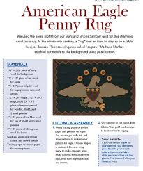 american eagle penny rug pattern