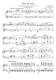 Clair de Lune – Debussy Sheet music for Piano (Solo) | Musescore.com