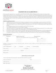 Installment Payment Plan Agreement Template Lovely Monthly Templates