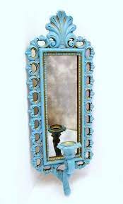 Vintage Turquoise Candle Sconce Wall