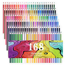 168 Colored Pencils 168 Count Including 12 Metallic 8