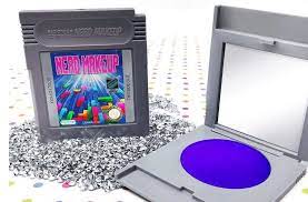 retro video game cartridge makeup