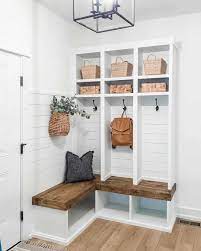 entryway bench with storage ideas