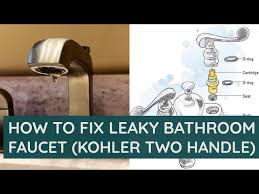 Fix Leaky Bathroom Faucet Kohler
