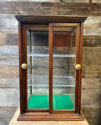 Antique Mahogany Framed Display Cabinet