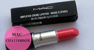 mac chatterbox lipstick on